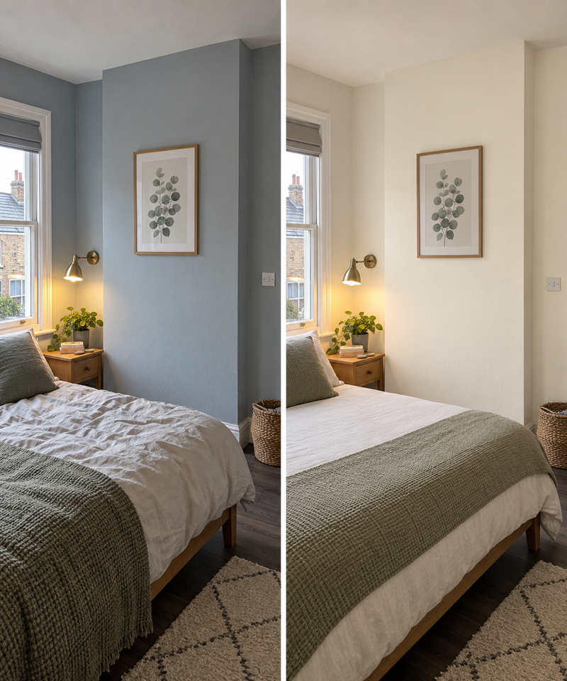DRENCH™ All In One Paint — Old School White customer project — before and after