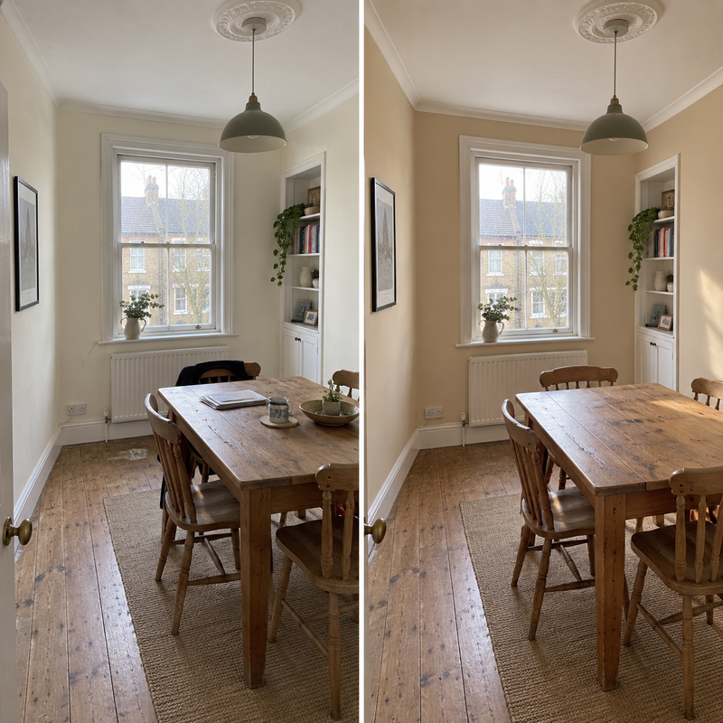 DRENCH™ All In One Paint — Sand Dune customer project — before and after
