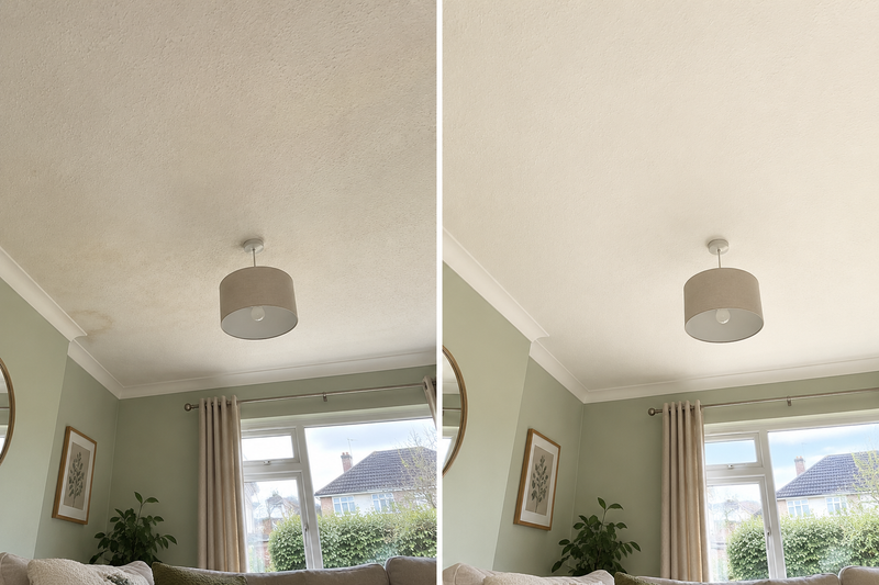 DRENCH™ All In One Paint — Old School White customer project — before and after