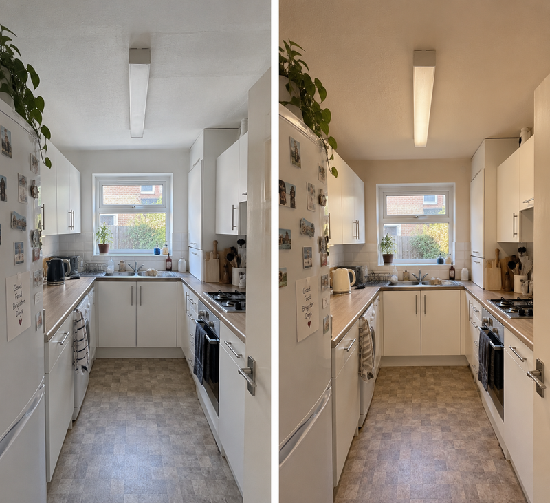 DRENCH™ All In One Paint — Sand Dune customer project — before and after