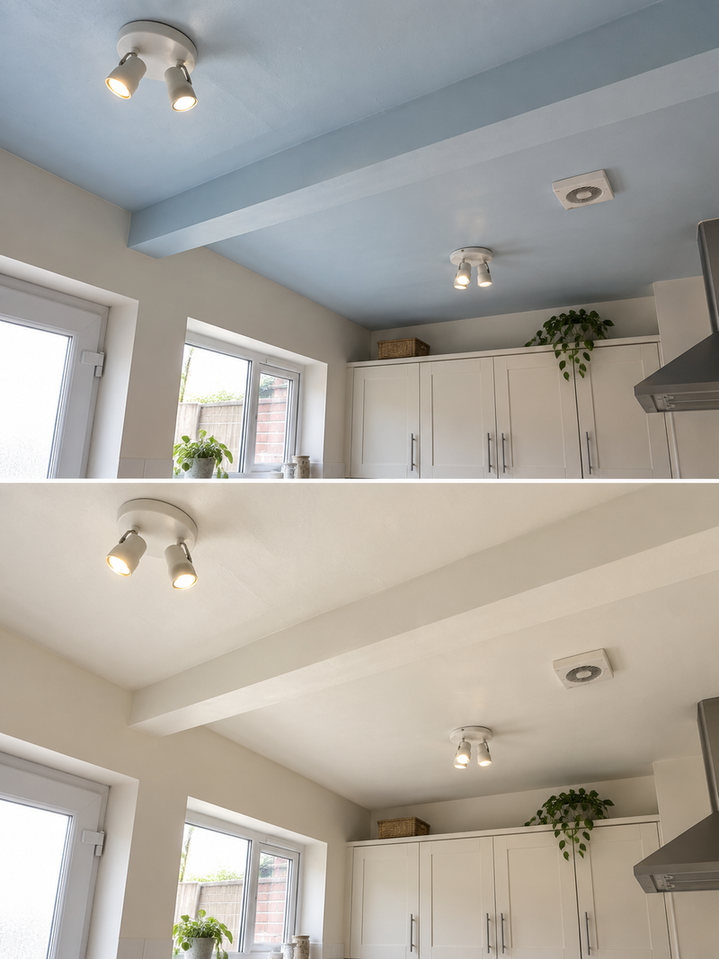 DRENCH™ All In One Paint — Old School White customer project — before and after