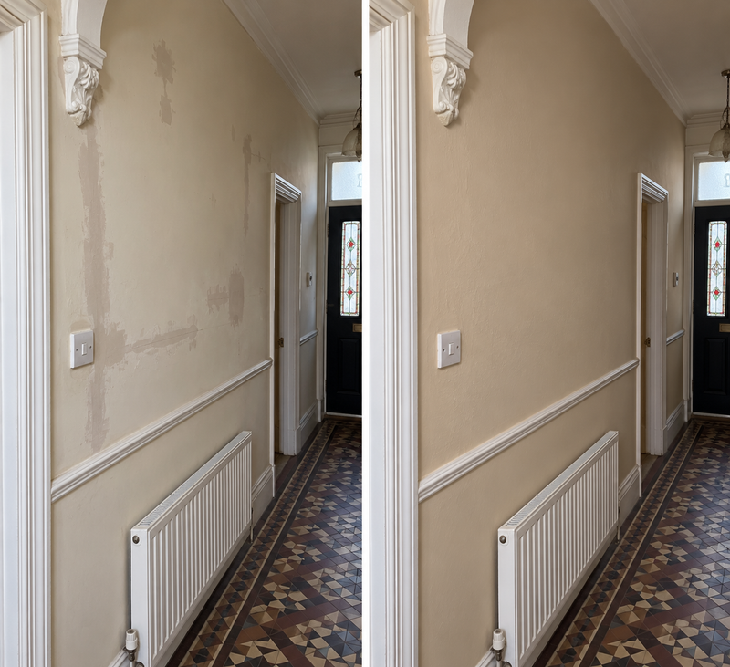 DRENCH™ All In One Paint — Sand Dune customer project — before and after