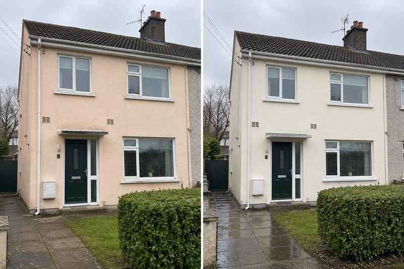 DRENCH™ All In One Paint — Old School White customer project — before and after