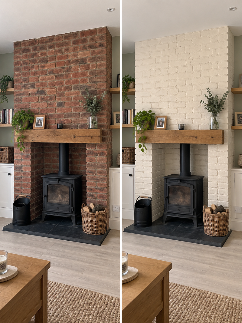 DRENCH™ All In One Paint — Old School White customer project — before and after