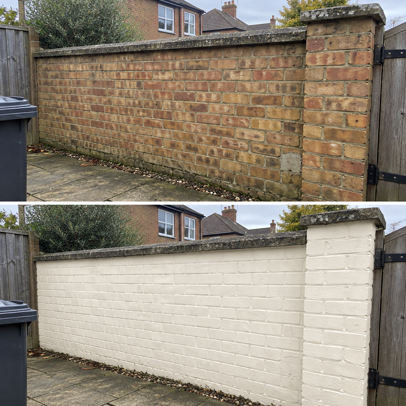 DRENCH™ All In One Paint — Old School White customer project — before and after