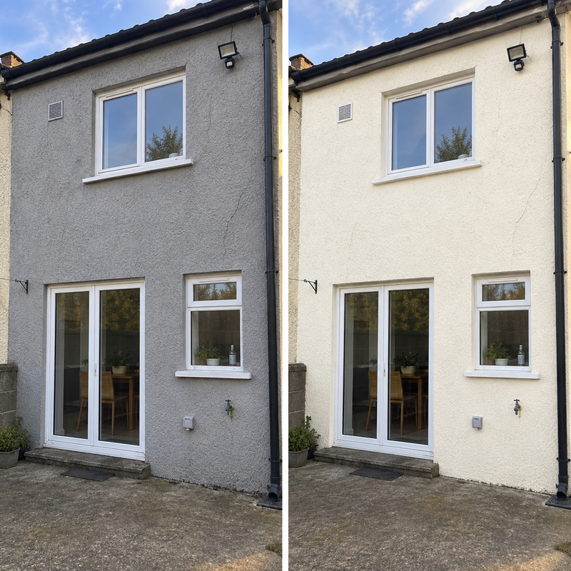 DRENCH™ All In One Paint — Old School White customer project — before and after