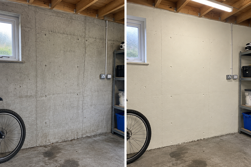 DRENCH™ All In One Paint — Old School White customer project — before and after