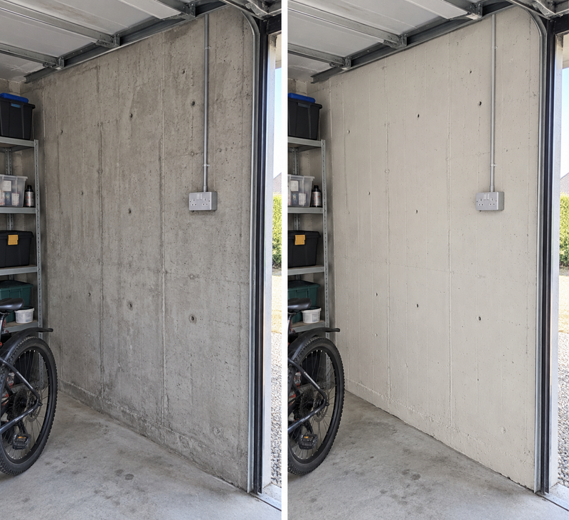 DRENCH™ All In One Paint — Sahara Stone customer project — before and after