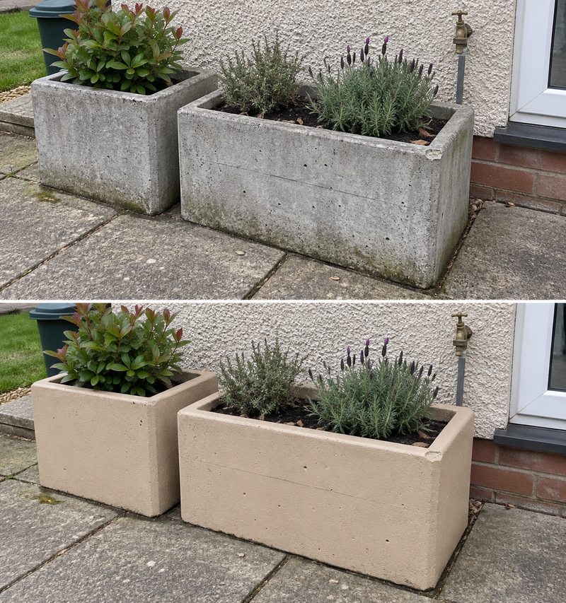 DRENCH™ All In One Paint — Sand Dune customer project — before and after