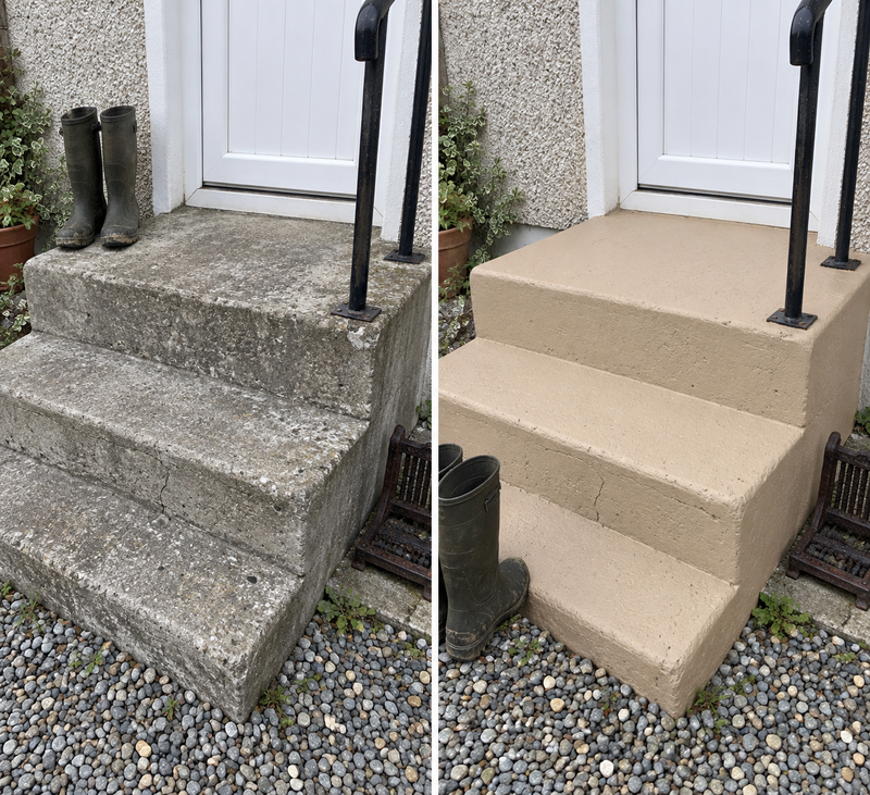 DRENCH™ All In One Paint — Sand Dune customer project — before and after
