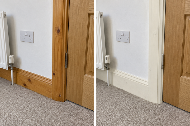 DRENCH™ All In One Paint — Old School White customer project — before and after