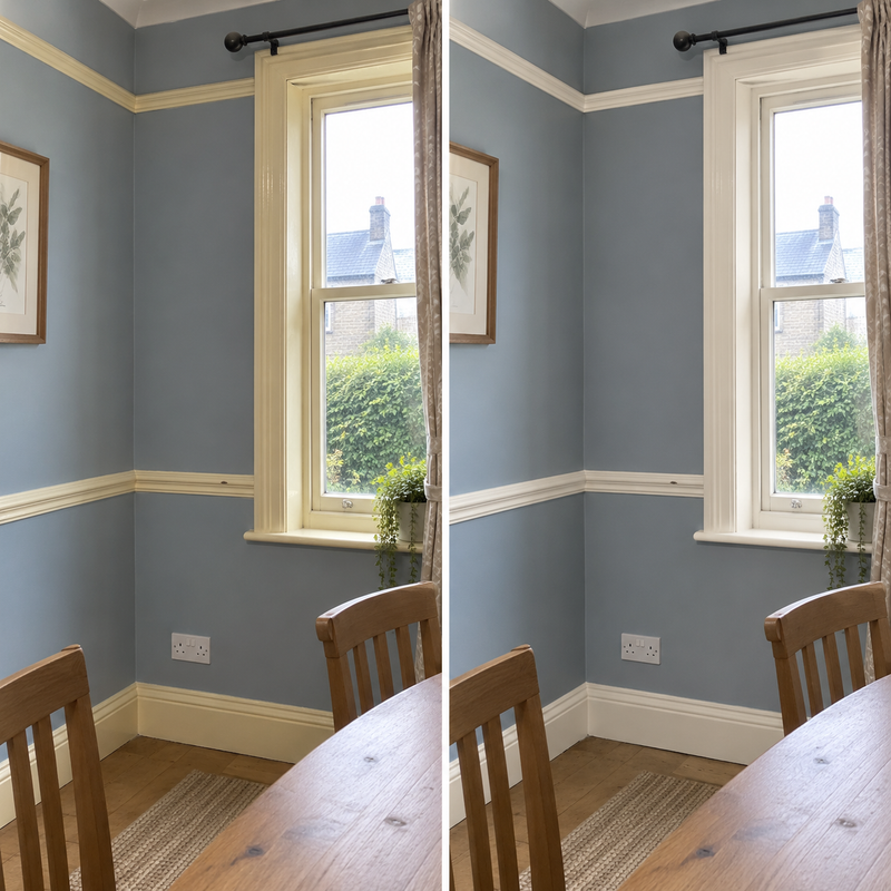 DRENCH™ All In One Paint — Old School White customer project — before and after