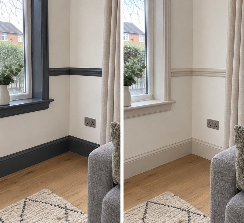 DRENCH™ All In One Paint — Sahara Stone customer project — before and after