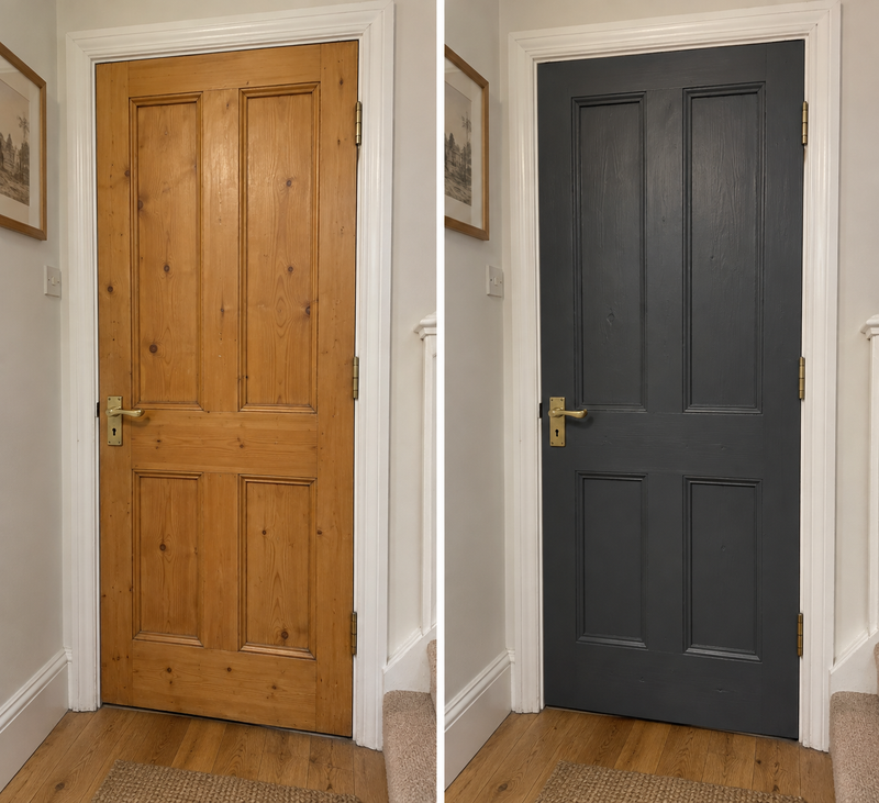 DRENCH™ All In One Paint — Deep Slate customer project — before and after
