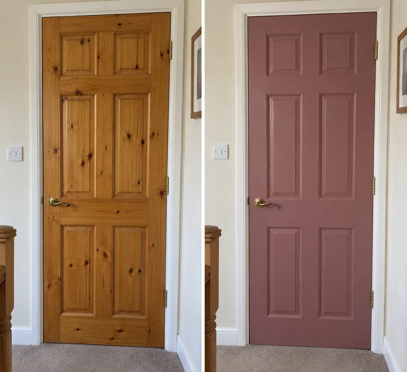 DRENCH™ All In One Paint — Vintage Mauve customer project — before and after