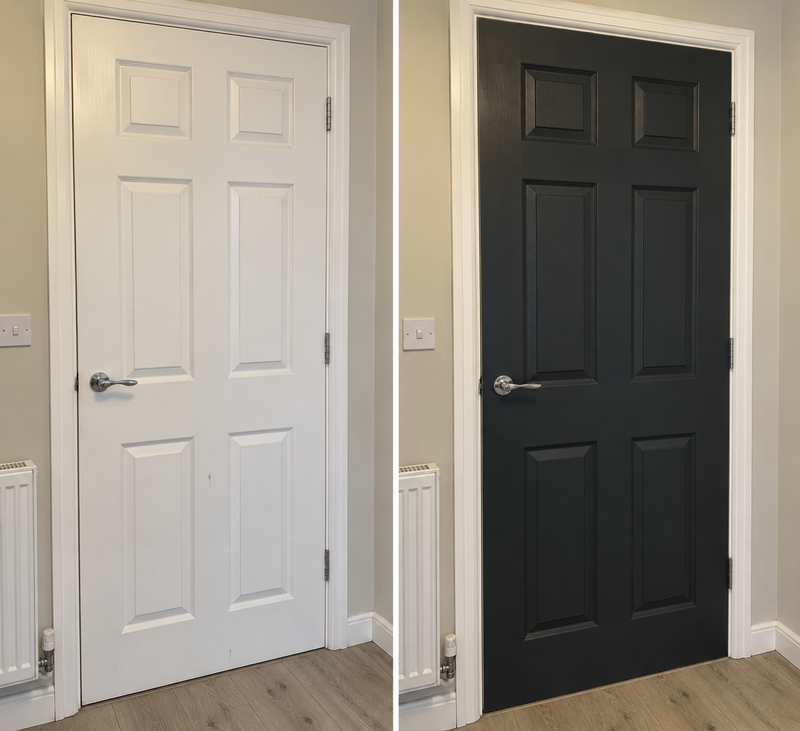 DRENCH™ All In One Paint — Midnight Eclipse customer project — before and after