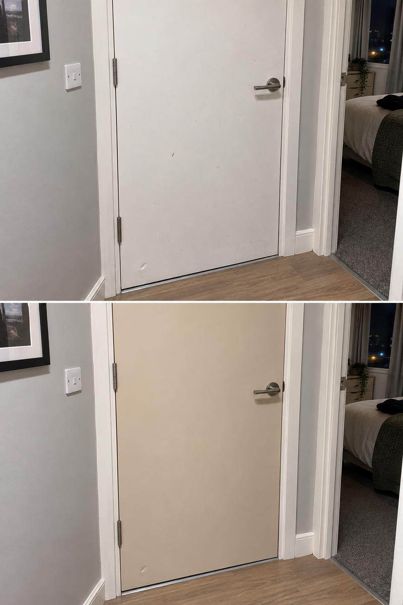 DRENCH™ All In One Paint — Sand Dune customer project — before and after