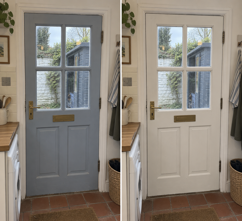 DRENCH™ All In One Paint — Sahara Stone customer project — before and after