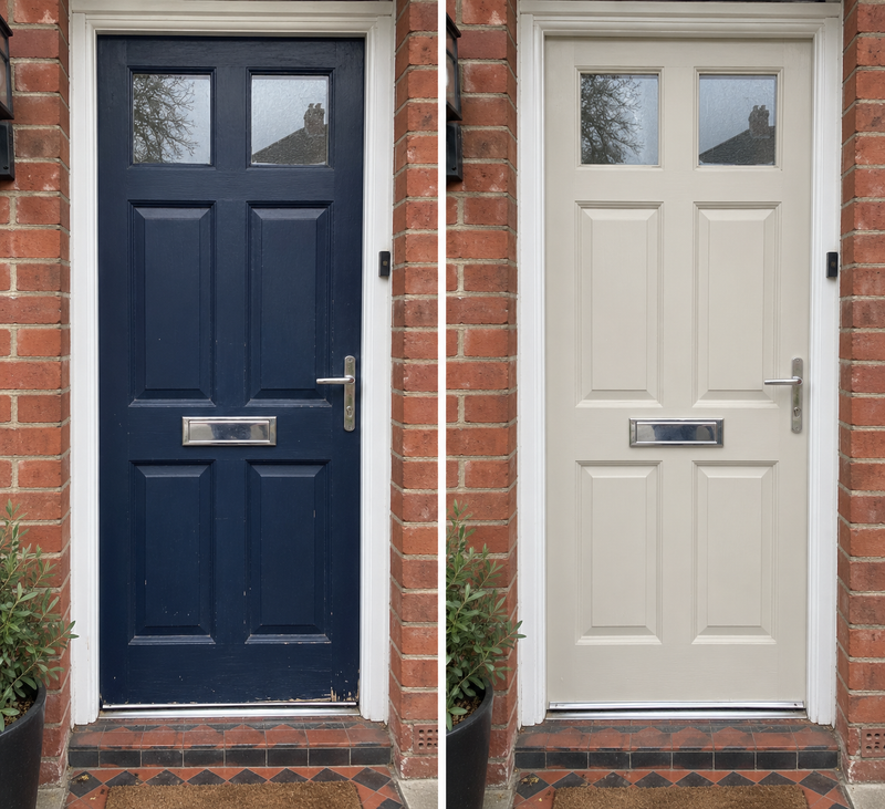 DRENCH™ All In One Paint — Sahara Stone customer project — before and after
