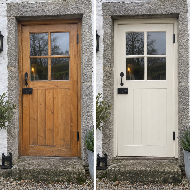 DRENCH™ All In One Paint — Old School White customer project — before and after