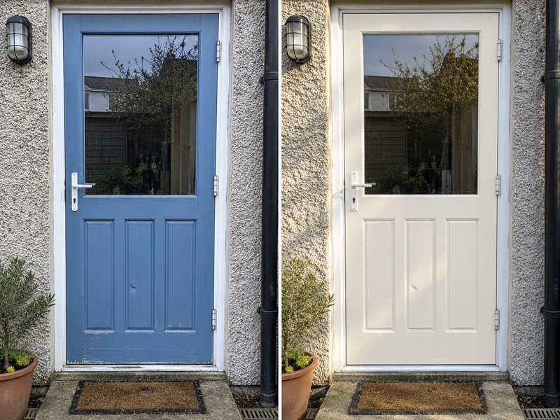 DRENCH™ All In One Paint — Old School White customer project — before and after