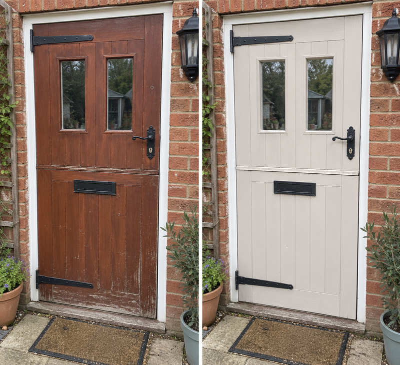 DRENCH™ All In One Paint — Sahara Stone customer project — before and after