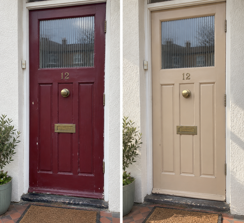 DRENCH™ All In One Paint — Sand Dune customer project — before and after