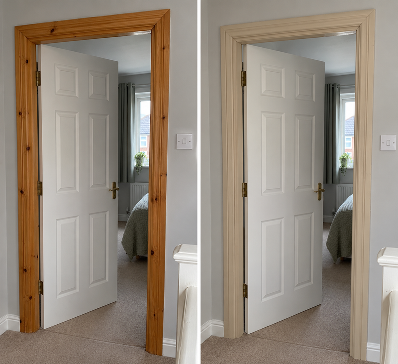 DRENCH™ All In One Paint — Sand Dune customer project — before and after