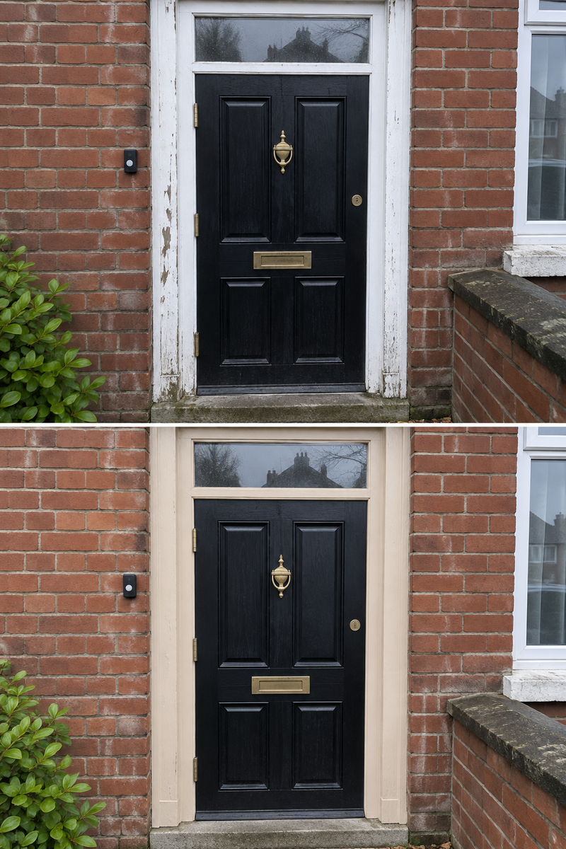 DRENCH™ All In One Paint — Sand Dune customer project — before and after