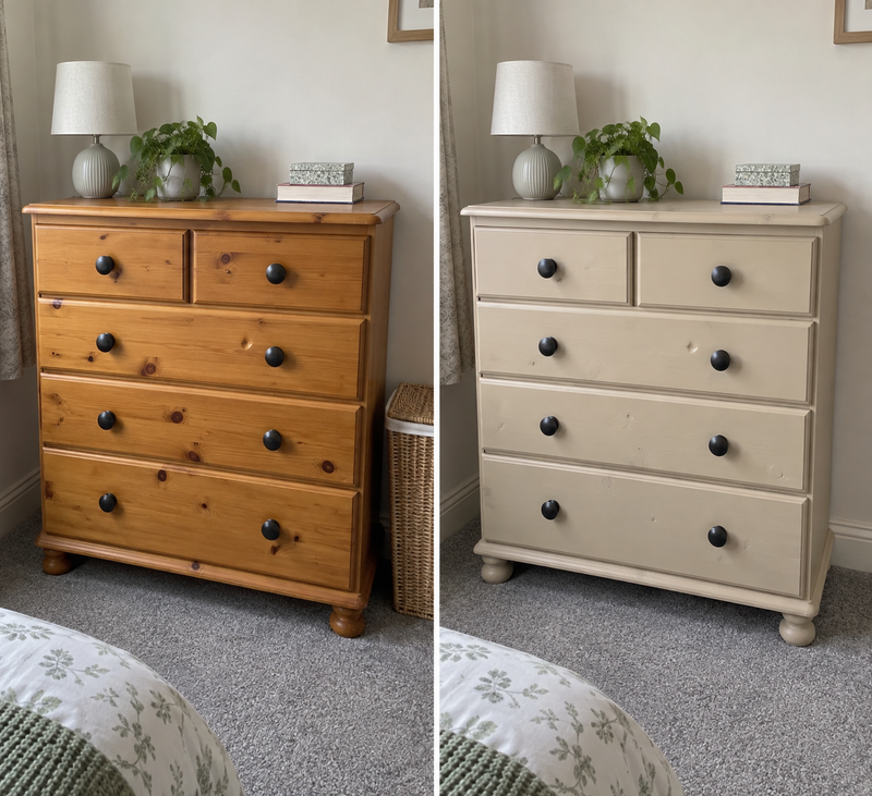 DRENCH™ All In One Paint — Sand Dune customer project — before and after
