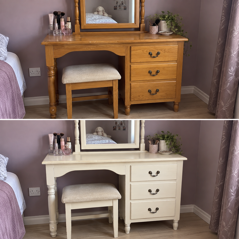 DRENCH™ All In One Paint — Old School White customer project — before and after