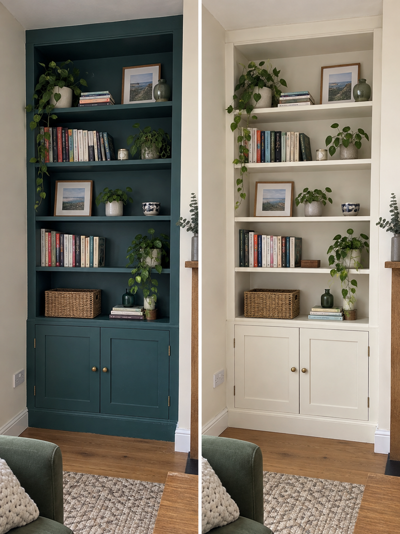 DRENCH™ All In One Paint — Old School White customer project — before and after
