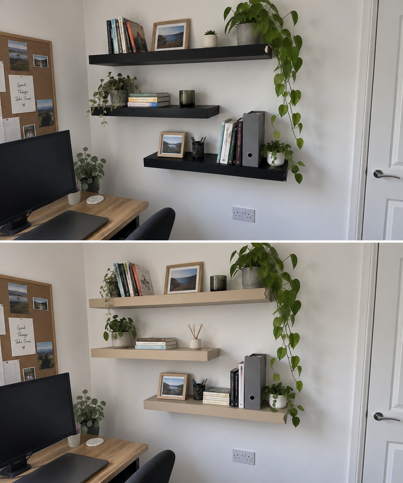 DRENCH™ All In One Paint — Sand Dune customer project — before and after