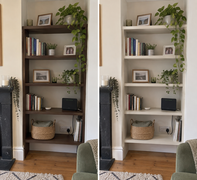 DRENCH™ All In One Paint — Sahara Stone customer project — before and after