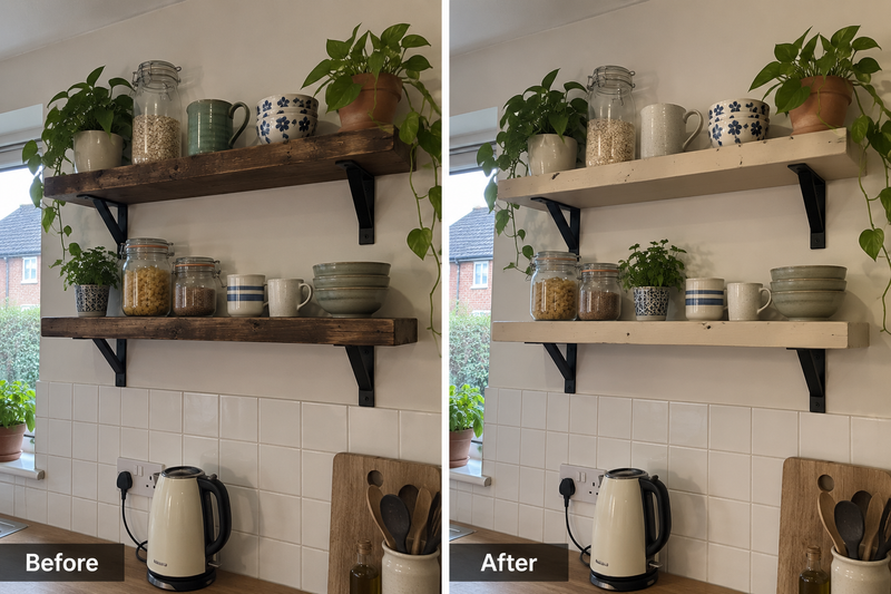DRENCH™ All In One Paint — Sand Dune customer project — before and after