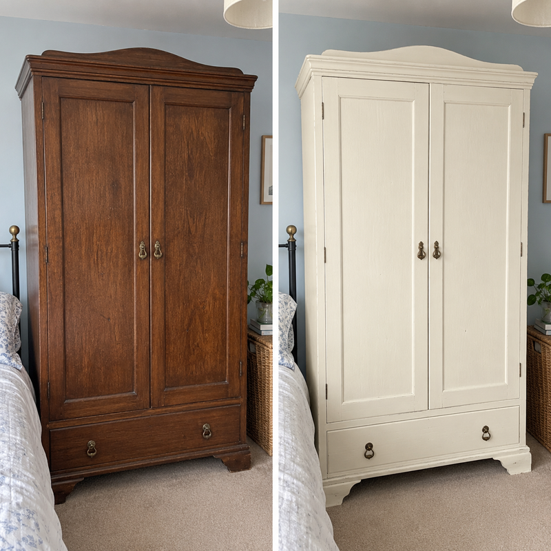 DRENCH™ All In One Paint — Old School White customer project — before and after