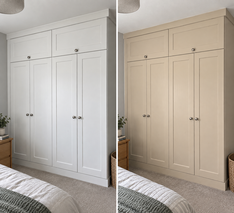 DRENCH™ All In One Paint — Sand Dune customer project — before and after