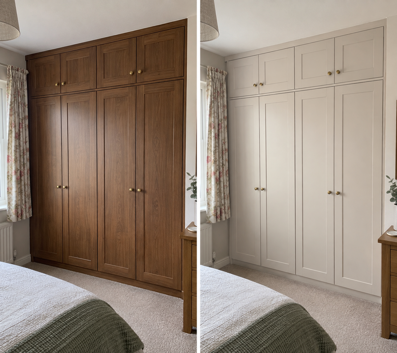 DRENCH™ All In One Paint — Sahara Stone customer project — before and after