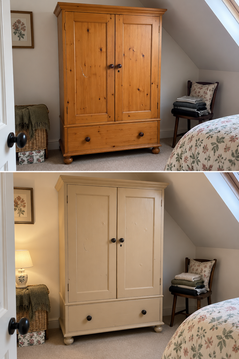 DRENCH™ All In One Paint — Sand Dune customer project — before and after