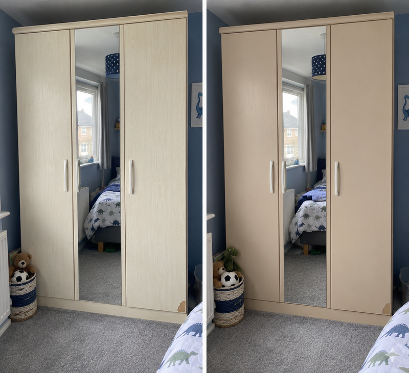 DRENCH™ All In One Paint — Sand Dune customer project — before and after