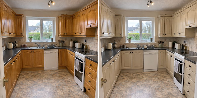 DRENCH™ All In One Paint — Sand Dune customer project — before and after