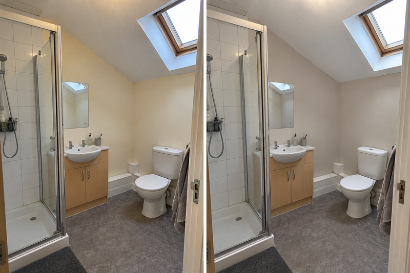 DRENCH™ All In One Paint — Soft Greige customer project — before and after
