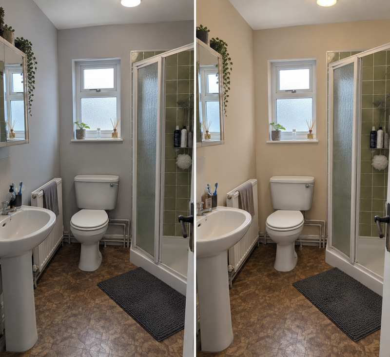 DRENCH™ All In One Paint — Sand Dune customer project — before and after