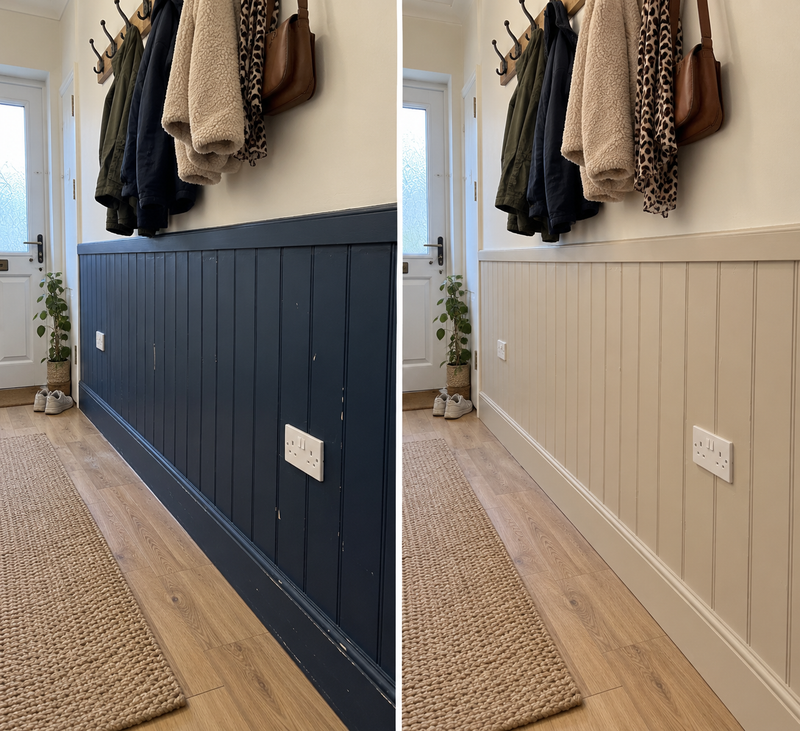 DRENCH™ All In One Paint — Sand Dune customer project — before and after