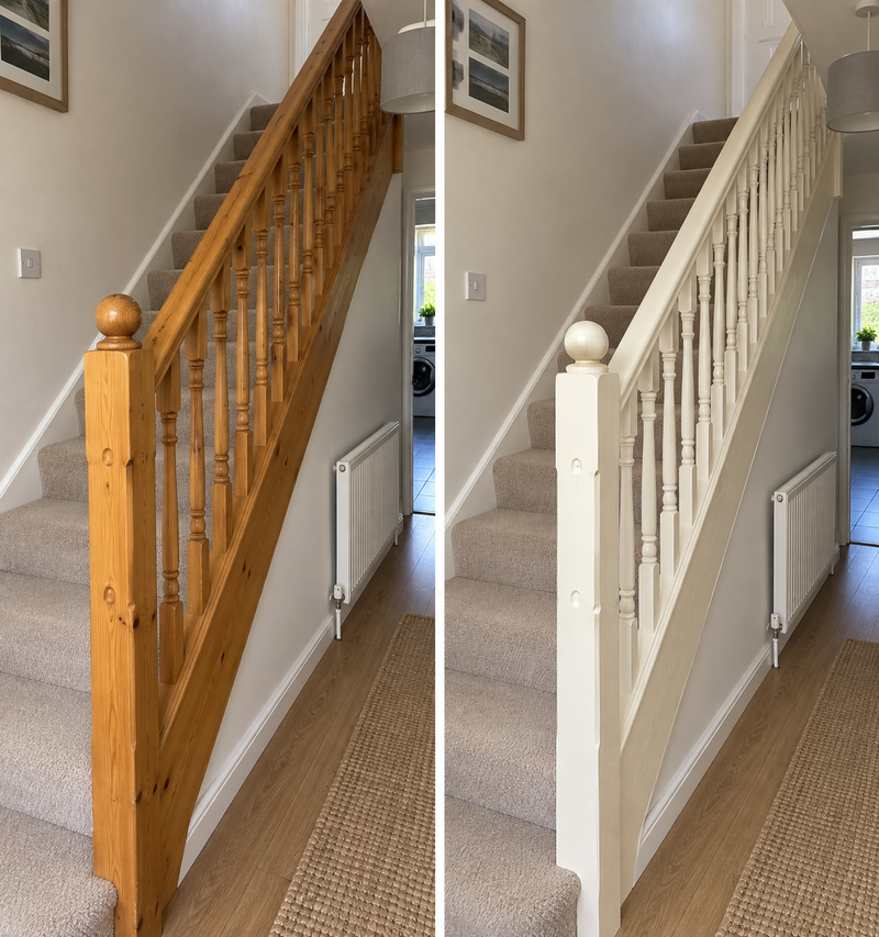 DRENCH™ All In One Paint — Old School White customer project — before and after