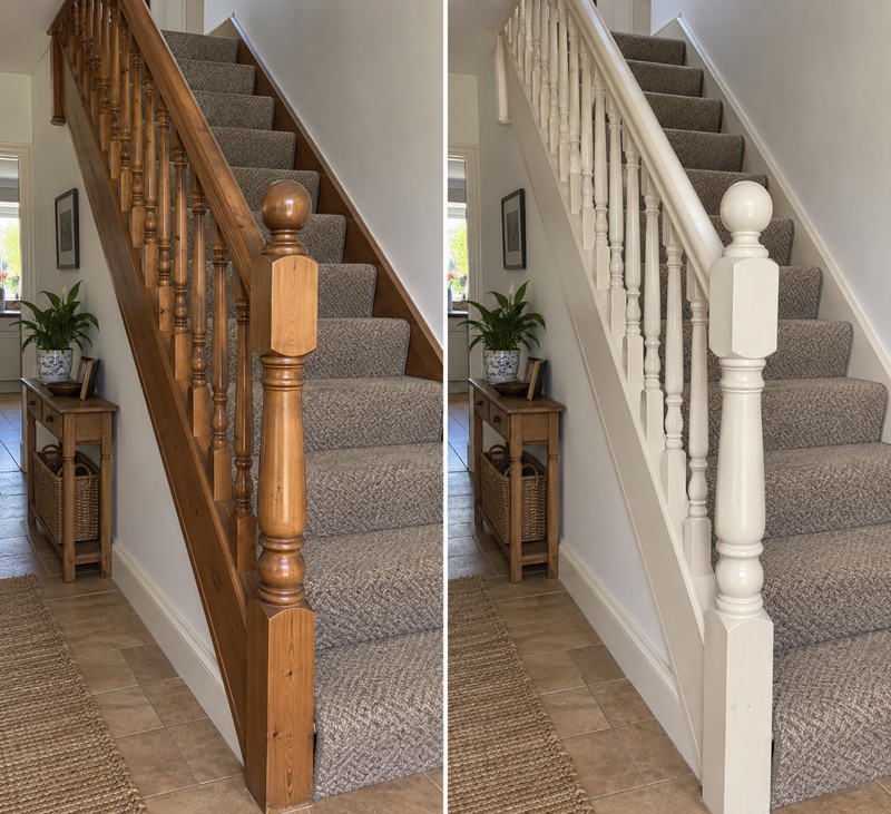 DRENCH™ All In One Paint — Sahara Stone customer project — before and after