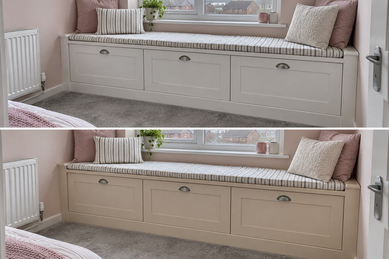 DRENCH™ All In One Paint — Sand Dune customer project — before and after