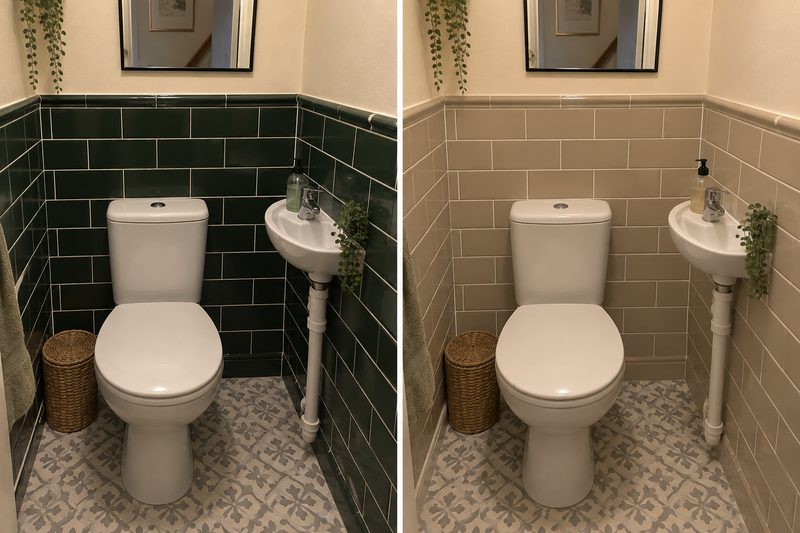 DRENCH™ All In One Paint — Sand Dune customer project — before and after