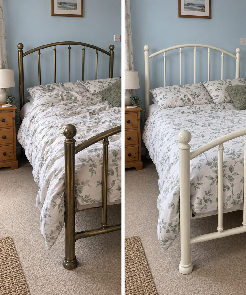 DRENCH™ All In One Paint — Old School White customer project — before and after