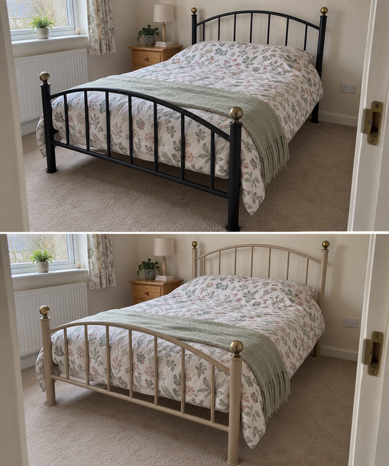 DRENCH™ All In One Paint — Sand Dune customer project — before and after